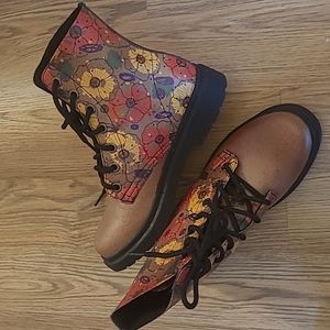 Floral booties